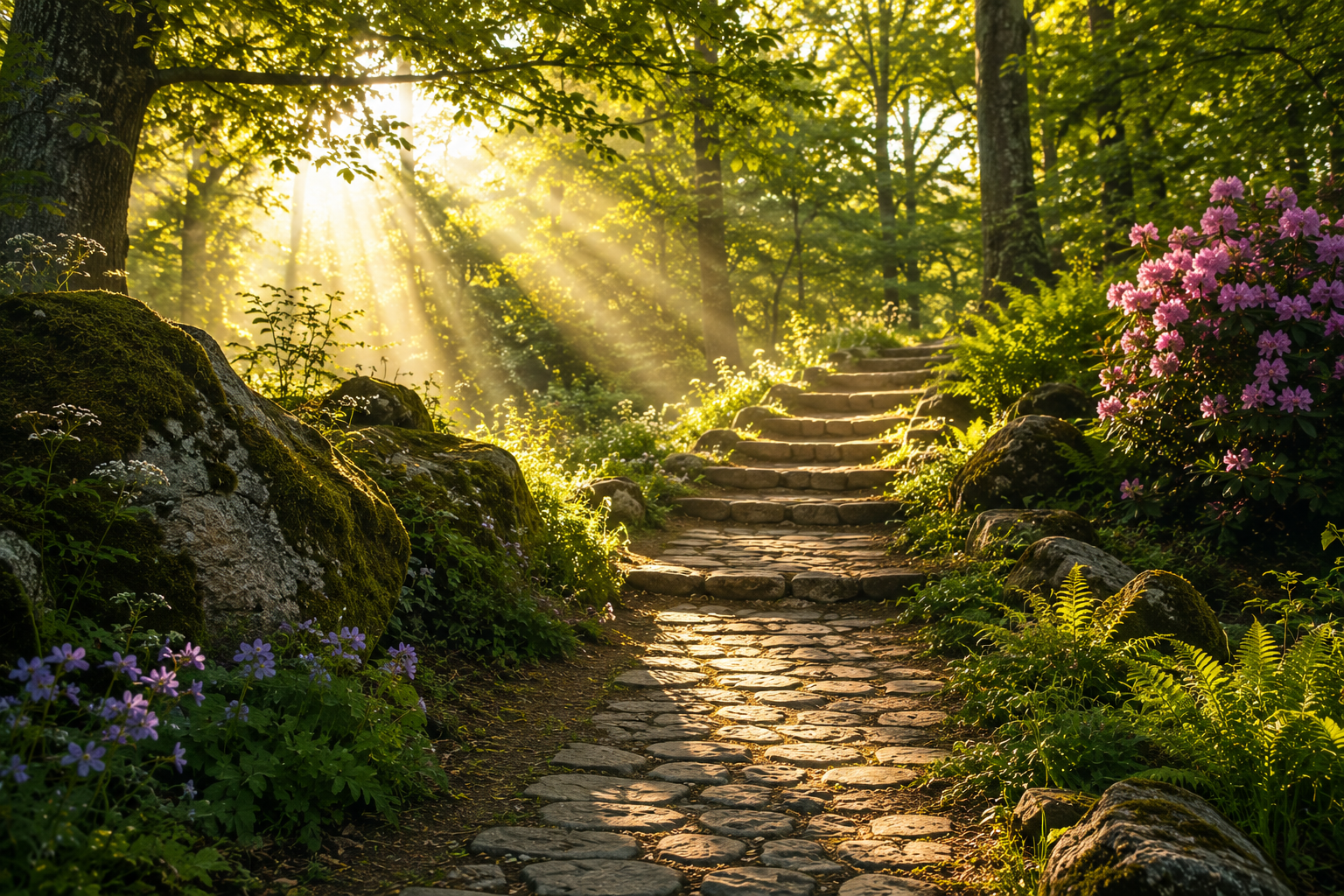 A contemplative landscape in warm light